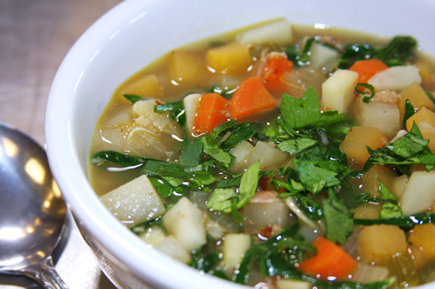 Soup with vegetables