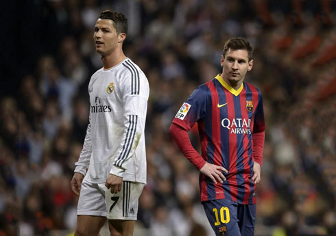 Cristiano Ronaldo and Lionel Messi in El Clasico