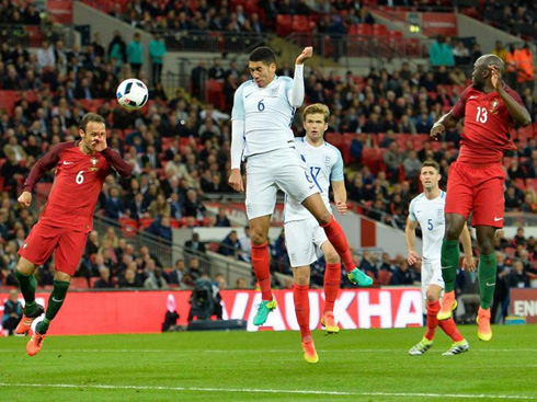 Chris Smalling winning header in England vs Portugal in 2016