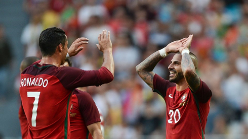 Cristiano Ronaldo and Ricardo Quaresma in Portugal ahead of the EURO 2016