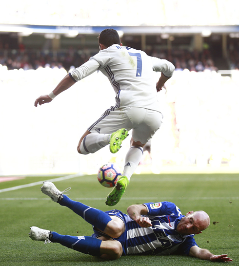 Ronaldo on his Tsubasa and Oliver and Beji mode