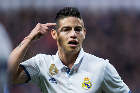 James Rodríguez ugly face in Real Madrid in 2017