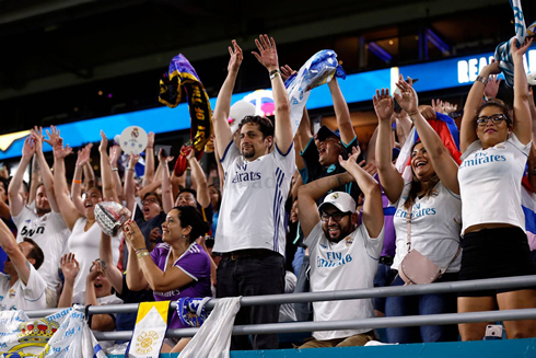 Real Madrid fans in Miami in 2017