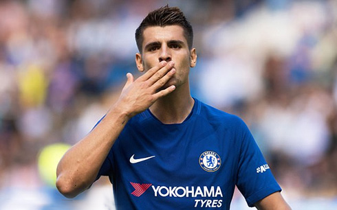 Alvaro Morata signs for Chelsea FC in 2017