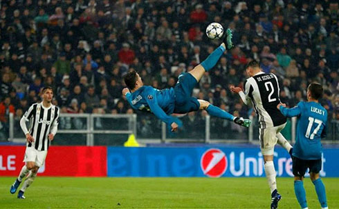 Cristiano Ronaldo bicycle kick goal for Real Madrid vs Juventus