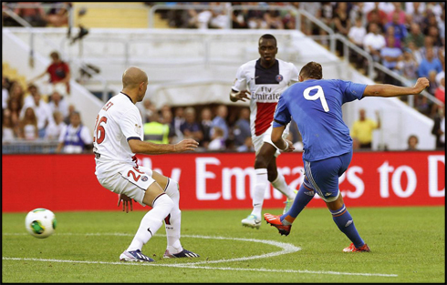 Karim Benzema stunning goal, in PSG vs Real Madrid