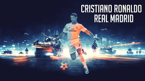 Cristiano Ronaldo Battlefield theme wallpaper, one man army