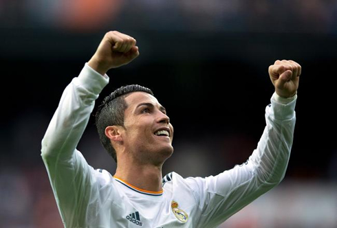 Cristiano Ronaldo happy in Real Madrid