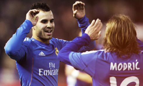 Jesé Rodríguez and Luka Modric