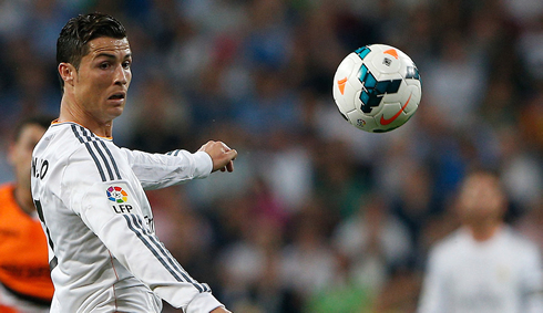 Cristiano Ronaldo in action for Real Madrid