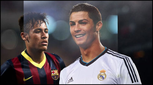 Neymar and Cristiano Ronaldo