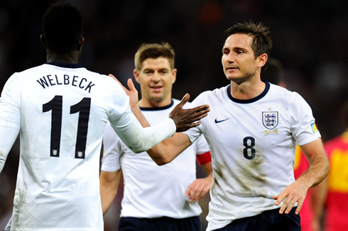 The England National Team ready for the FIFA World Cup 2014