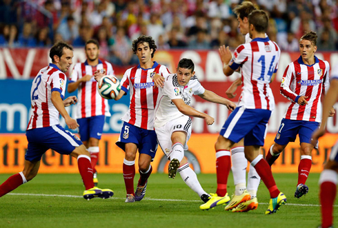 James Rodríguez shooting technique in Real Madrid