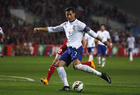 Cristiano Ronaldo left-footed shot for Portugal