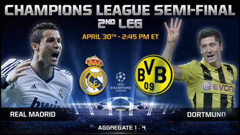 Real Madrid vs Borussia Dortmund, game teaser in 2013