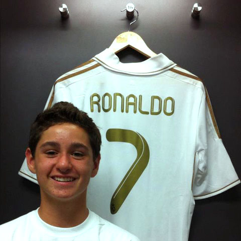 Cristiano Ronaldo fan in December (1) 2012: Spencer Thibodeau