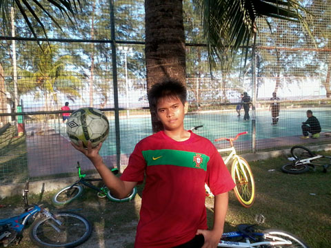 Cristiano Ronaldo fan in March (VI) 2012: Nasrullah Asnawi